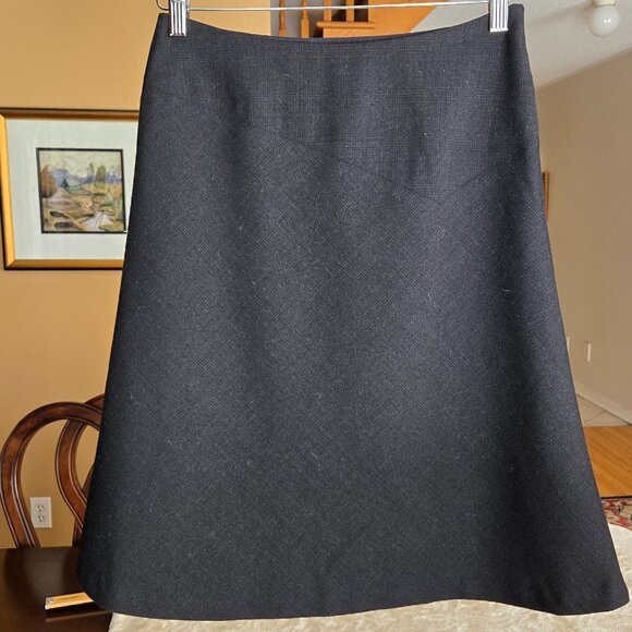 NWOT Melanie Lyne Black / Dark Grey Skirt - Size 2 40% Wool - Picture 2 of 6